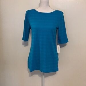 BLUE TEXTURED TOP ✨✨✨